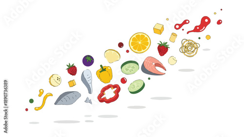 Cooking fresh green broccoli florets gently steaming in a hot pan healthy preparation delicious meal ingredient