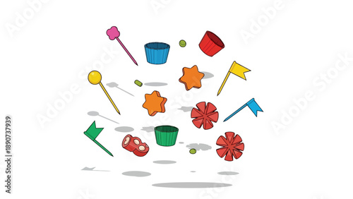 Warm vegetable soup simmering in a pot, a comforting and simple culinary delight. Freshly prepared illustration with rising steam for mealtime