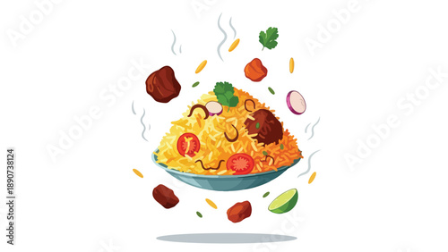 Vibrant cartoon depiction of fresh corn cobs and kernels cooking in a hot pan.