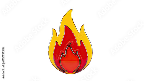 Stylized Flame Icon