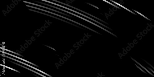 Abstract futuristic dark black background with wave design. Realistic 3d wallpaper with luxurious flowing lines. Perfect background for posters, websites, brochures, banners, applications, etc.