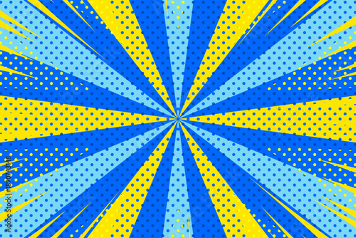 夏用アメコミ風背景A(横長)