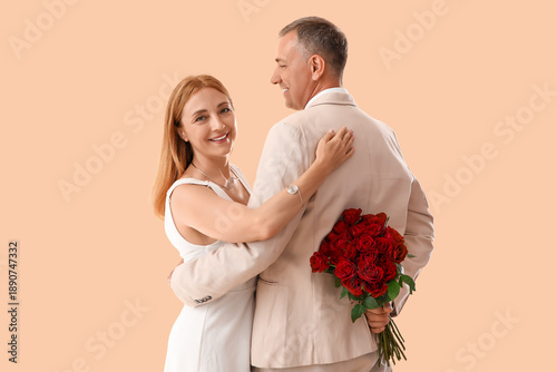 Happy mature couple with bo...