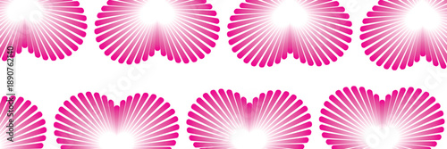 Valentine's day seamless pattern. Pink, red, orange
