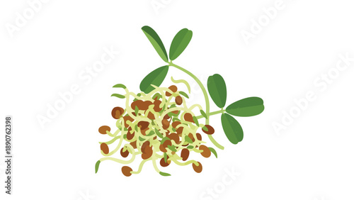 Fresh organic sprouts illustrating natural growth and wholesome nutrition perfect for a healthy diet and sustainable lifestyle promoting well-being