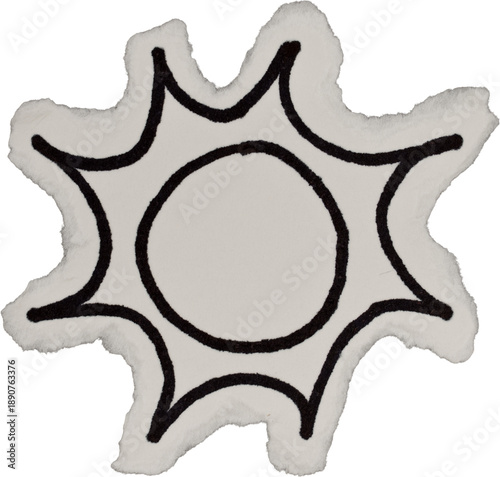 Wallpaper Mural Black And White Grunge Ripped Paper Sun Doodle Torontodigital.ca