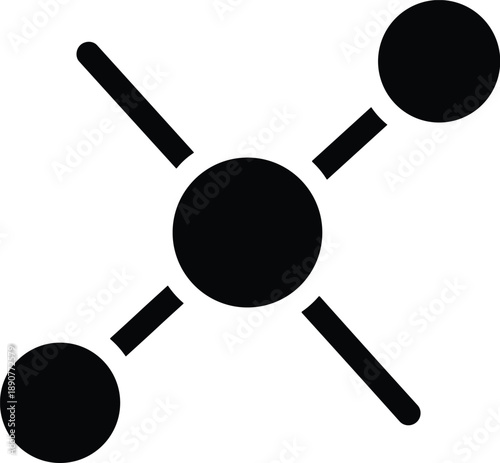 Abstract molecular structure illustration featuring atoms and bonds in a scientific representation