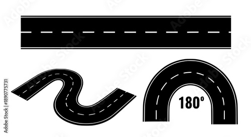 Road Curves and Straight Lines