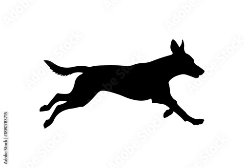 Running Dog Silhouette