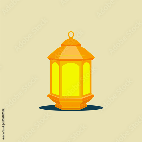 Ramadan Lantern Fanous Vector – Islamic Decorative Lamp Illustration