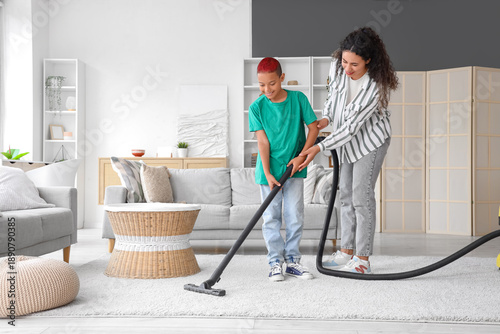 Little African-American boy...