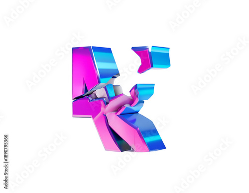 Abstract 3D letter 