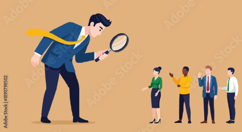 Business People Looking For Talent