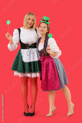 Happy women celebrating St....