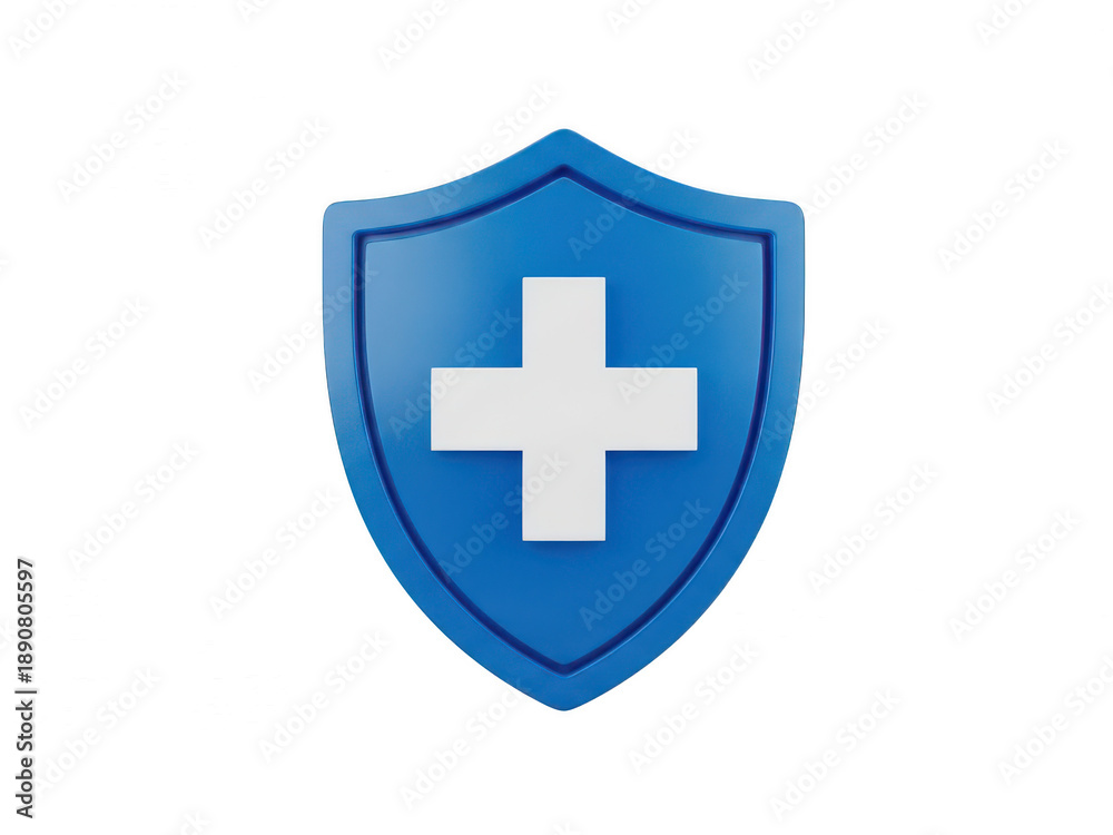 Obraz premium Medical shield icon isolated on transparent background