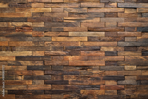 brown wooden wall as backgr...