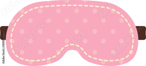 Cute Pink Polka Dot Sleep Mask