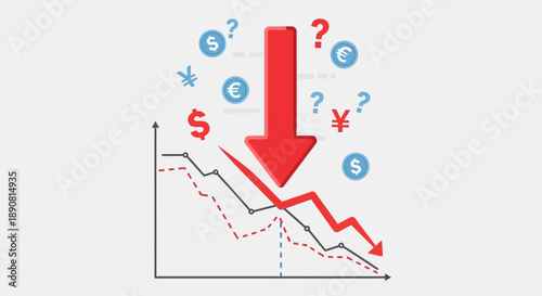 Economic Decline Impact Analysis, Financial Graphs