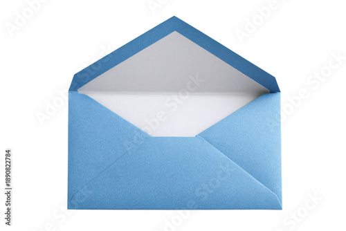 Blue Open Envelope