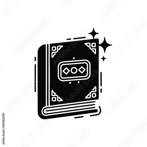 Simple Book Icon – Education and Knowledge Symbol in Minimal Style