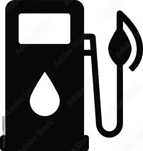 Gas Pump Silhouette icon