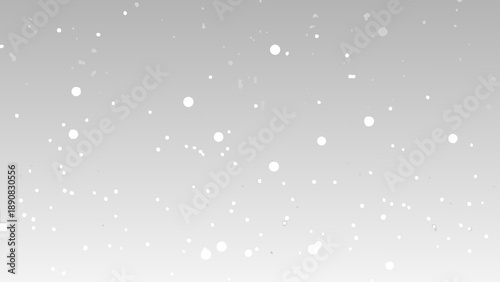 Soft grey background with scattered white dots creating a gentle airy feel