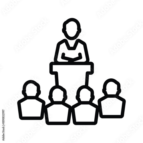 Business conference icon