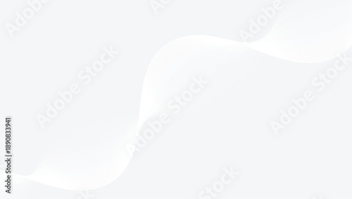 Modern white abstract background with wavy lines