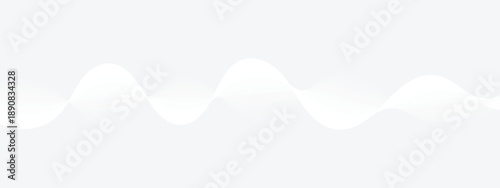 Minimalist white wavy pattern on light background