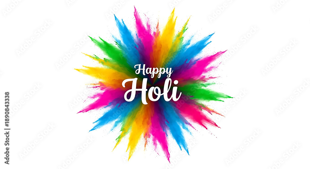 Obraz premium Happy holi celebration