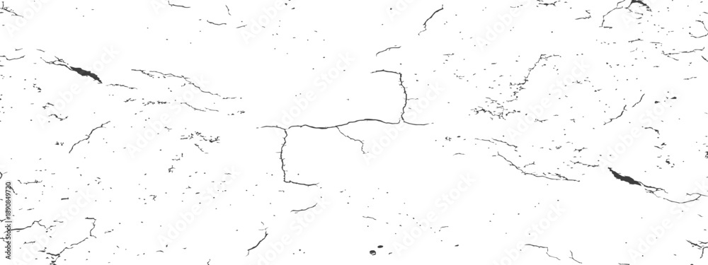 Obraz premium Subtle Cracked Grunge Texture Overlay Vector Black and White Distressed Background Pattern with Fine Cracks and Scratches