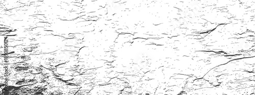 Distressed Grunge Texture Overlay Vector Rough Background Black and White Cracked Wall Surface