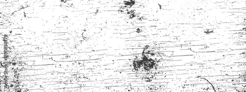 Distressed Wood Grain Grunge Texture Overlay Vector Aged cracked paint effect background Black and white abstract vintage pattern