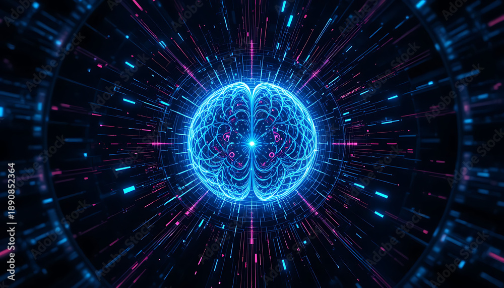 Obraz premium AI and Cloud Data Flow Architecture Enabling Intelligent Processing, Real-Time Analytics, and Scalable Secure Data Movement Across Modern Digital Platforms