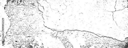 Monochrome Vector Distressed Texture Overlay Cracked Grunge Surface Background
