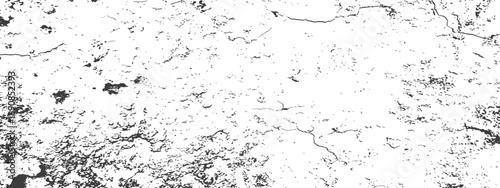 Vector Grunge Distressed Cracked Texture Overlay Abstract Monochrome Background