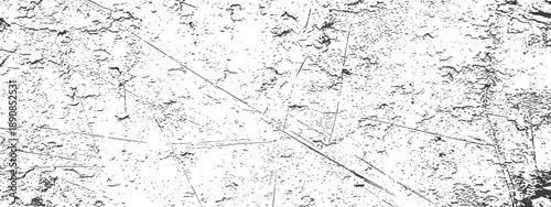 Black and White Vector Grunge Distress Overlay Texture Scratched Surface Background