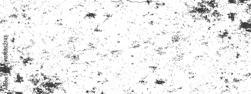 Vintage Grungy Dust and Scratches Texture Overlay Black and White Vector Background