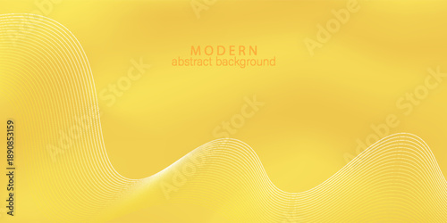 Bright yellow modern abstract background with soft gradient and subtle wavy line pattern, ideal for website headers, banners, presentations and creative design uses. simple at. design modern.