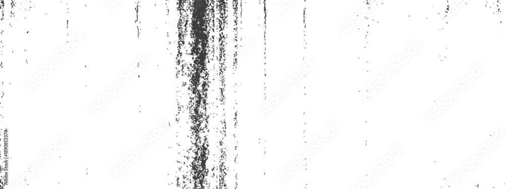 Obraz premium Black and white distressed grunge overlay vector texture with vertical streaks and grit effect perfect for design projects