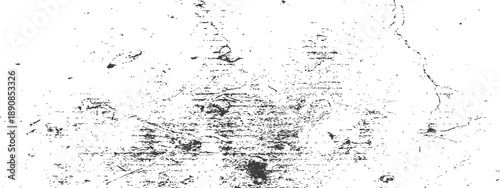 Abstract Black and White Vector Grunge Texture Overlay Gritty Distressed Surface Background