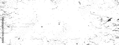 Black and White Vector Grunge Texture Overlay Distressed Background Rough Surface Dust Scratches Cracked Paint Effect