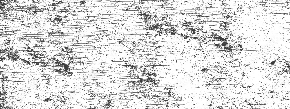 Fototapeta premium Distressed Black and White Grunge Texture Background Overlay with Wood Grain Scratches and Speckled Noise Effect Vector