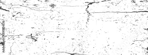 Abstract Black and White Grunge Vector Texture Distressed Overlay Background with Cracks Scratches Dust and Grain Effects