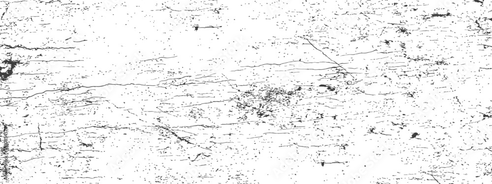 Obraz premium Seamless Distressed Grunge Vector Texture Overlay Pattern Black and White Aged Cracked Surface Background
