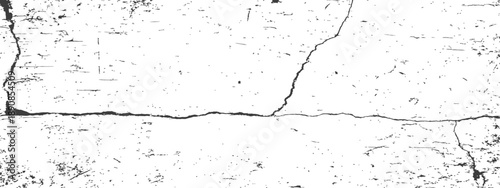 Cracked Grunge Texture Overlay Vector Background Distressed Concrete Wall Effect