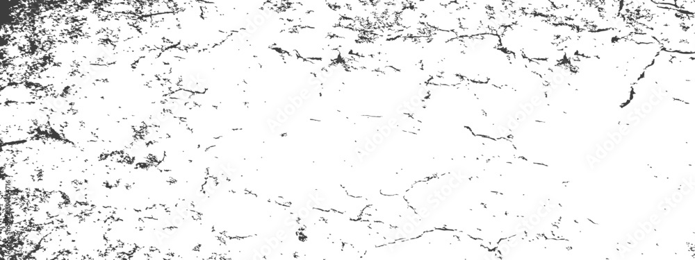Obraz premium Vector Grunge Texture Cracked Distressed Overlay Effect Black and White Abstract Background