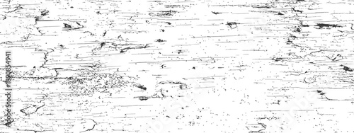 Vector Black and White Distressed Wood Grain Texture Grunge Overlay Background