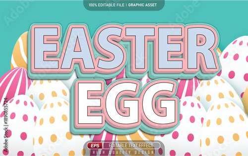 Happy Easter day text effect