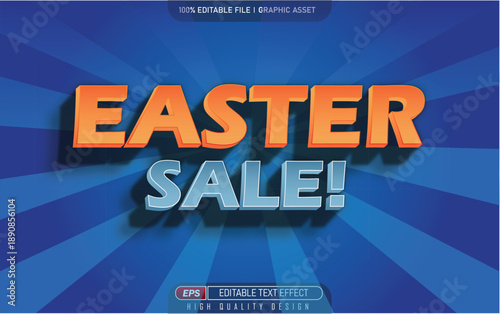 Happy Easter day text effect